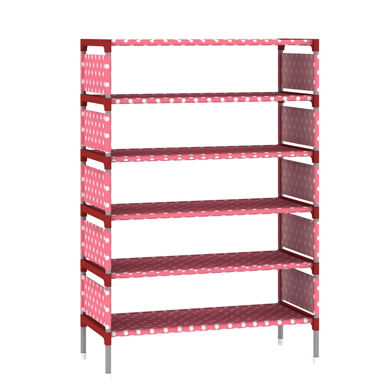 Simple Shoe Rack 7 Layer Space Saving Economical Adjustable Assembly Shoe Cabinet