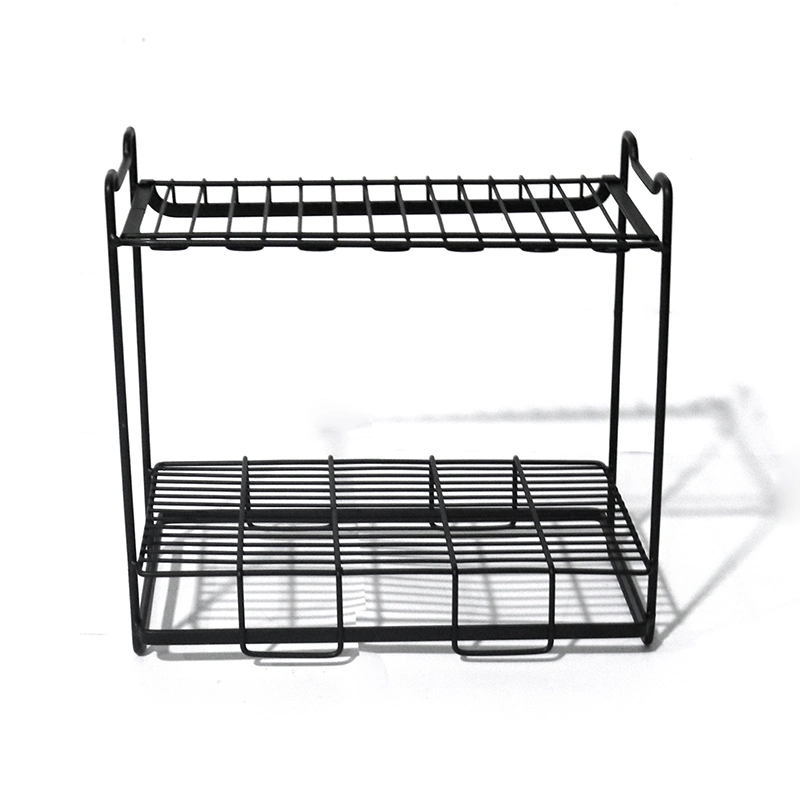 Goldmak Shoe Rack Metal Display Stand Two Tiers Shoe Shelf Customized Display Rack