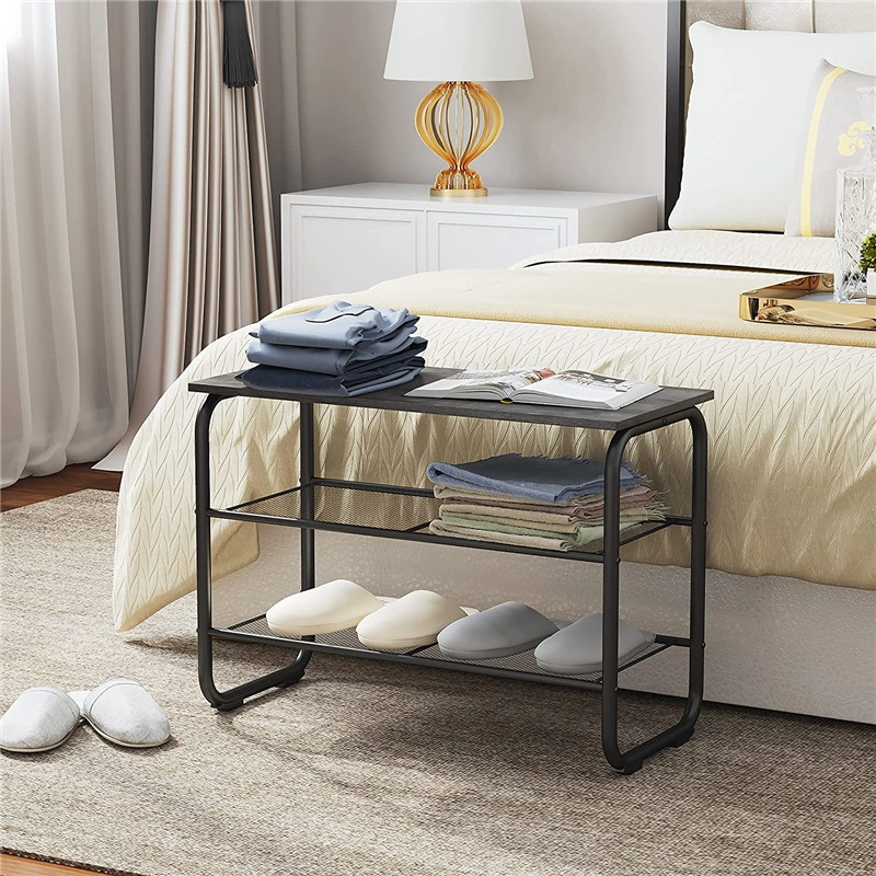 Modern Custom Living Room Three-Layer Iron Mesh Removable Shoe Rack 0354