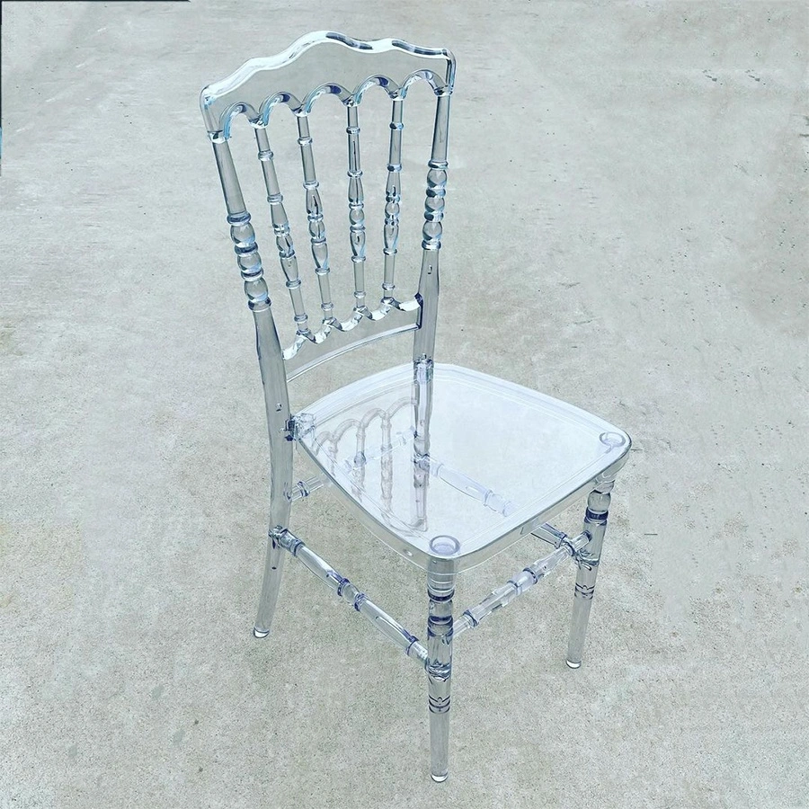 Wholesale Wedding Event Resin Clear Acrylic Transparent Napoleon Chairs