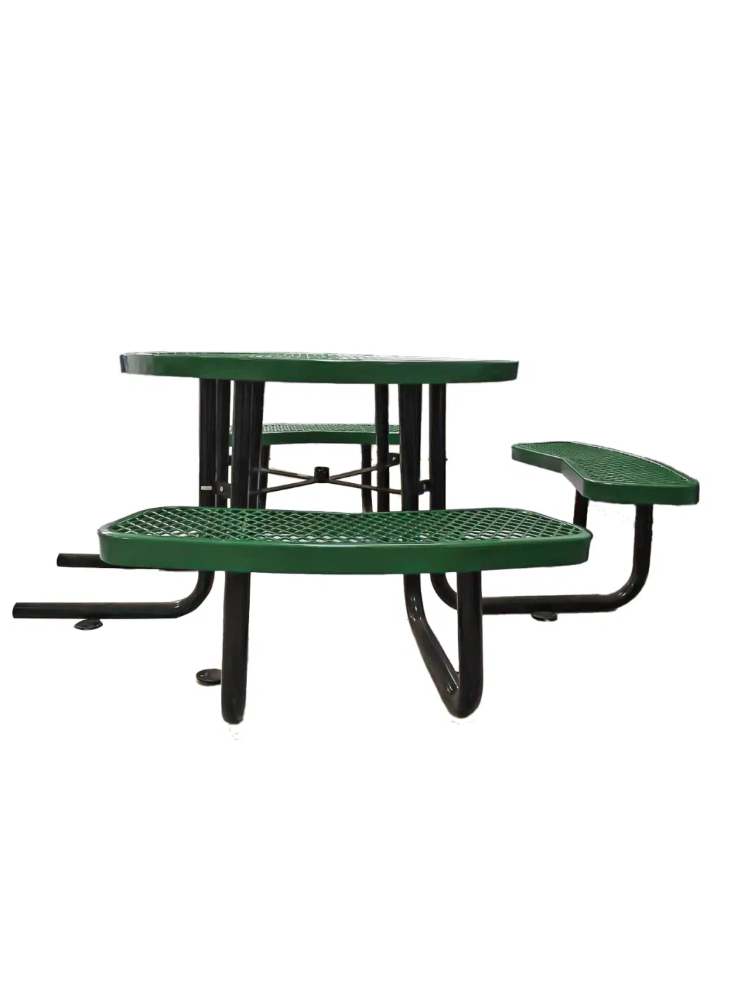 OEM High Quality Furniture 46&quot; Ada Outdoor Round Garden Expanded Picnic Dining Table and Chairs