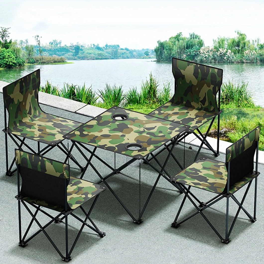 Wholesale Outdoor Camping Small Folding Table and Chair Set High Quality Army Lightweight Portable Chair