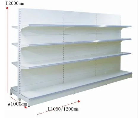 Double Sided Supermarket Display Racks