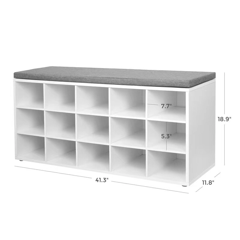 Factory Wholesale Modern Acclive Shoe Box Living Room Furniture Shoecase Storage Cabinet Shoe Rack