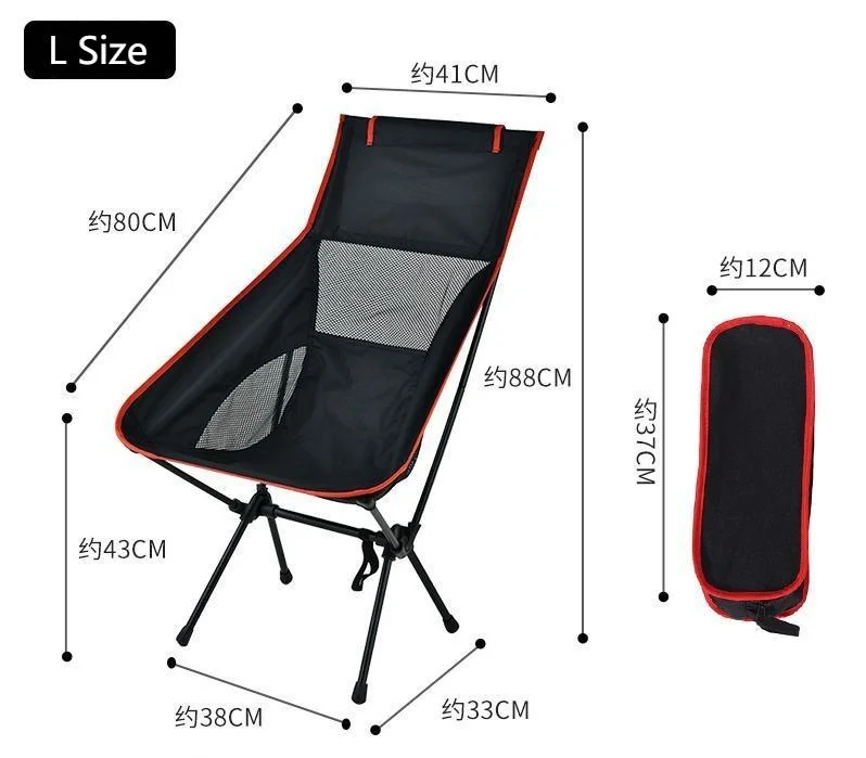 Super-Light Nylon Backrest Folding Chair Seat Portable Beach Leisure Fishing Camping Chair