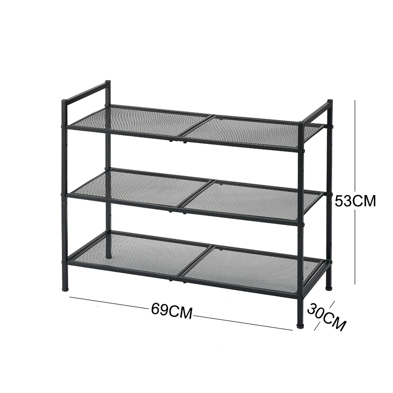 Design Modern Mini Kids Home 30 Pair 5 Layer Adjustable Metal Shoe Rack