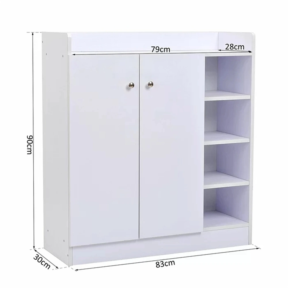 Living Room Furniture MDF Shoe Rack Cabinet with Adjustable Shelves