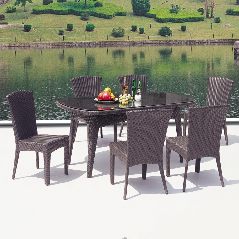 Patio Furniture 4 PCS Rattan Wicker Garden Dining Bistro Set