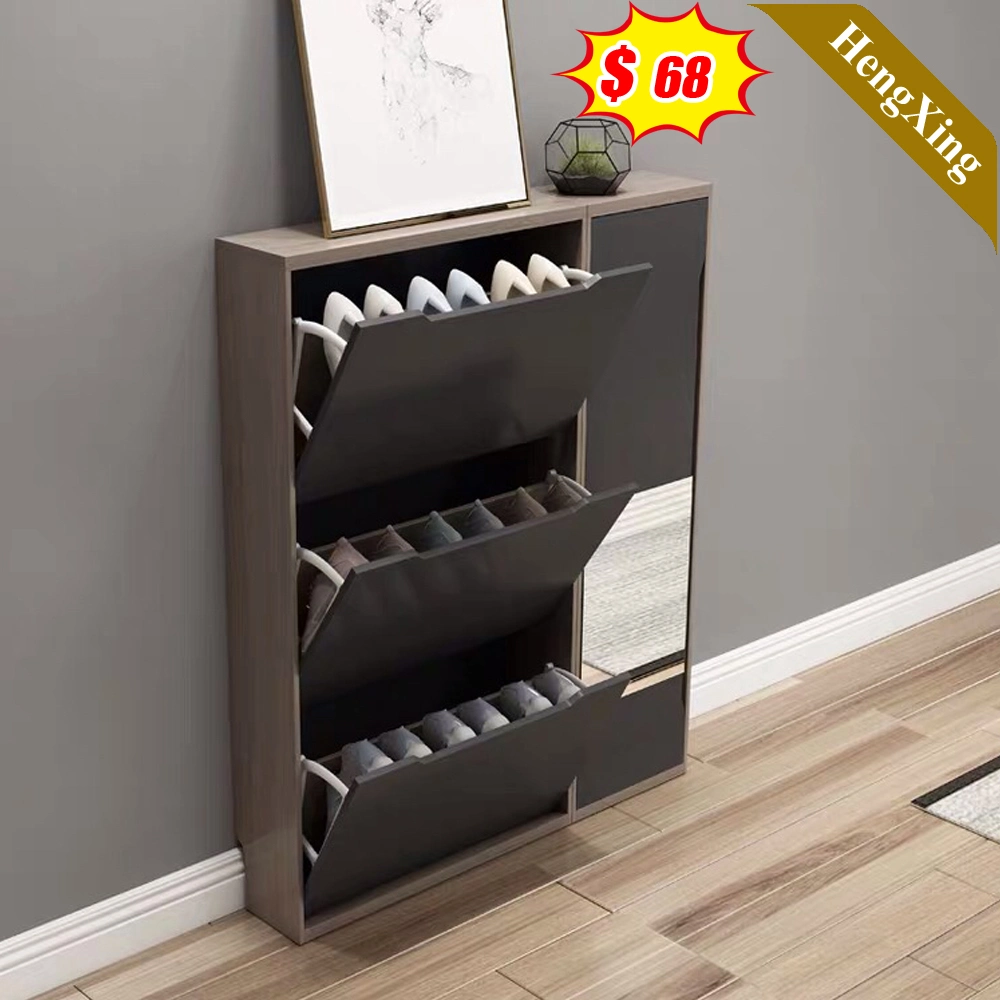 Quality Wholesale Modern Living Room Furniture Storage MFC Melamine Shoe Rack Cabinet