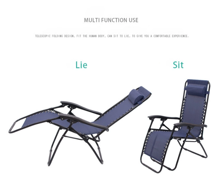 Good Quality Folding Garden Beach Chair Sunbathing Loungers Folding Reclining