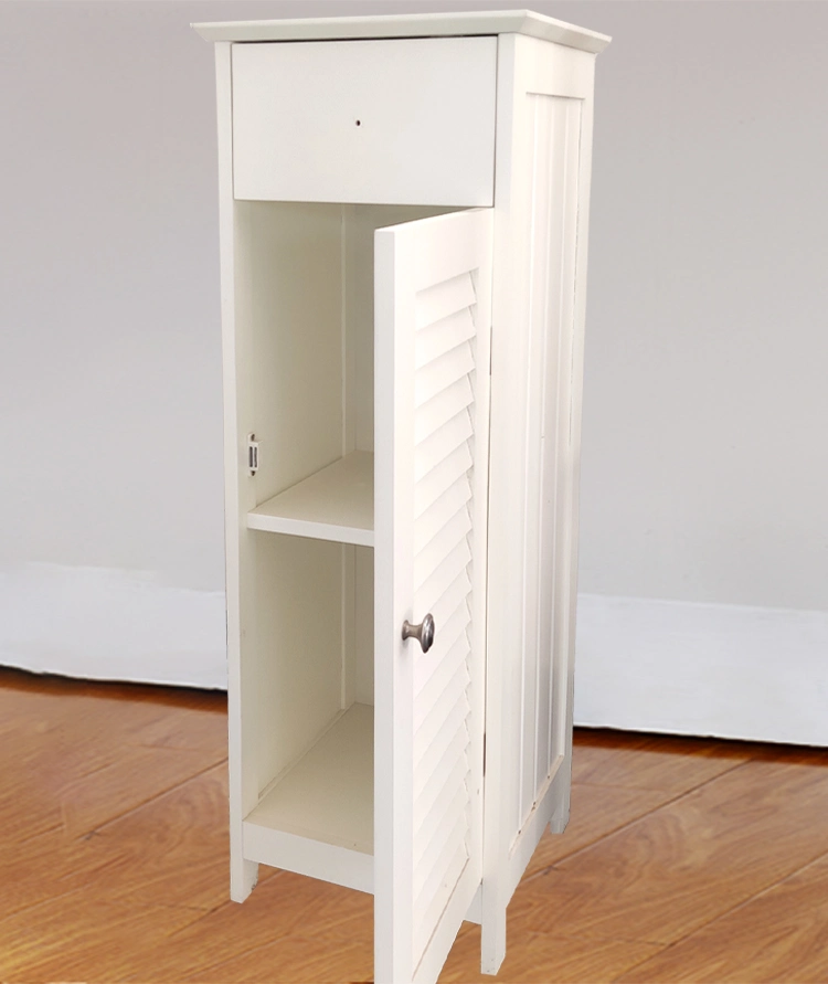 Shoes White Minimalist Double-Layer Storage Cabinet, Balcony Storage Shoe Rack