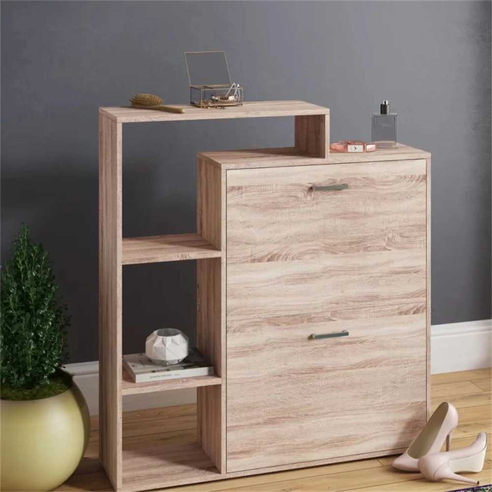 Modern Home Furniture Corridor Shoe Cabinet Rack Wholesale with Drawers