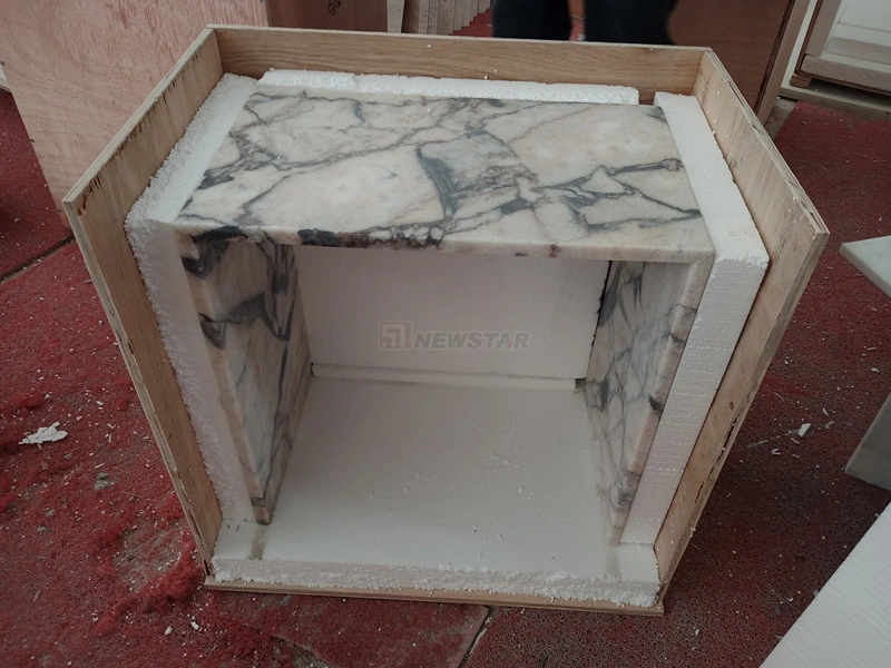 Manufacture Stone Factory Small Side Table Natural Marble Polished Stone Garden Furniture Custom Size Indoor Coffee Table