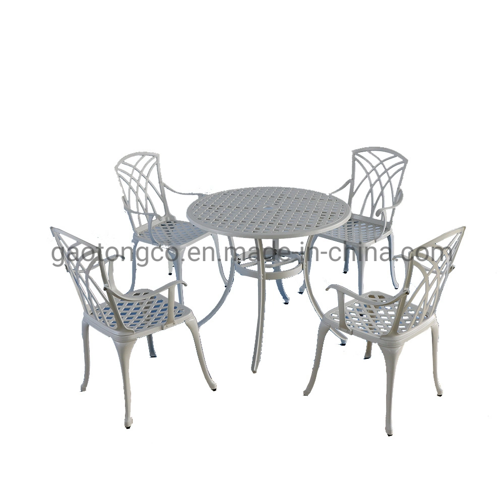 Outdoor Rustproof Dining Table Garden Chair Cast Iron Patio Bistro Table Set