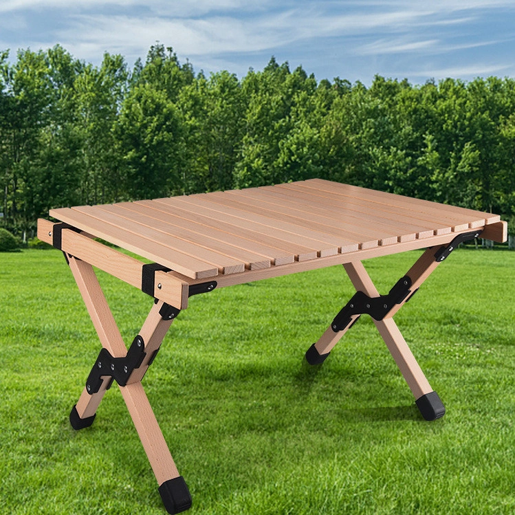 Small Portable Easy to Store Wooden Outdoor Folding Camping Picnic Table