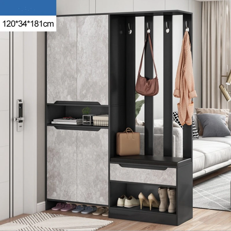 Shoe Cabinet Household Entrance Large-Capacity Economical Porch Cabinet Entrance Storage Hall Cabinet Hanging Coat Rack Integrated Shoe Rack