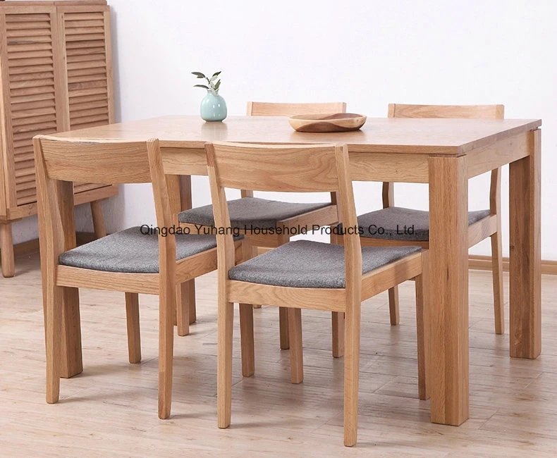 Oak Wood Dining Set One Table with Two Chairs and One Bench (M-X1094)