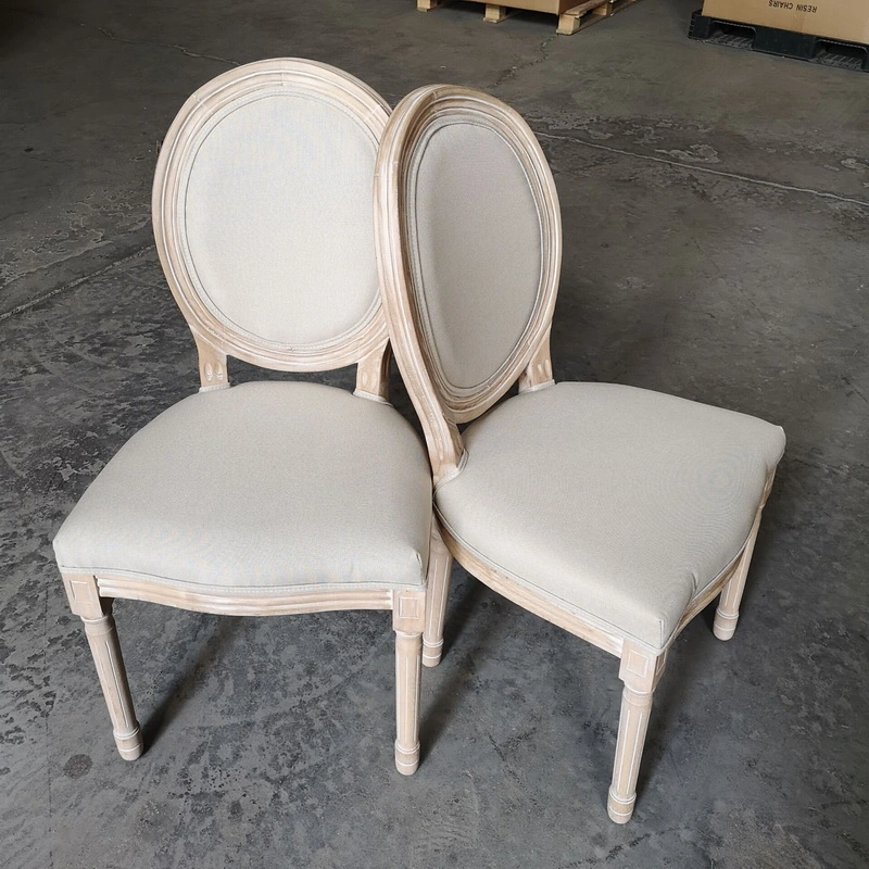 Upholstered Furniture Hotel Round Back Louis Xv Round Cane Back Dining Chair