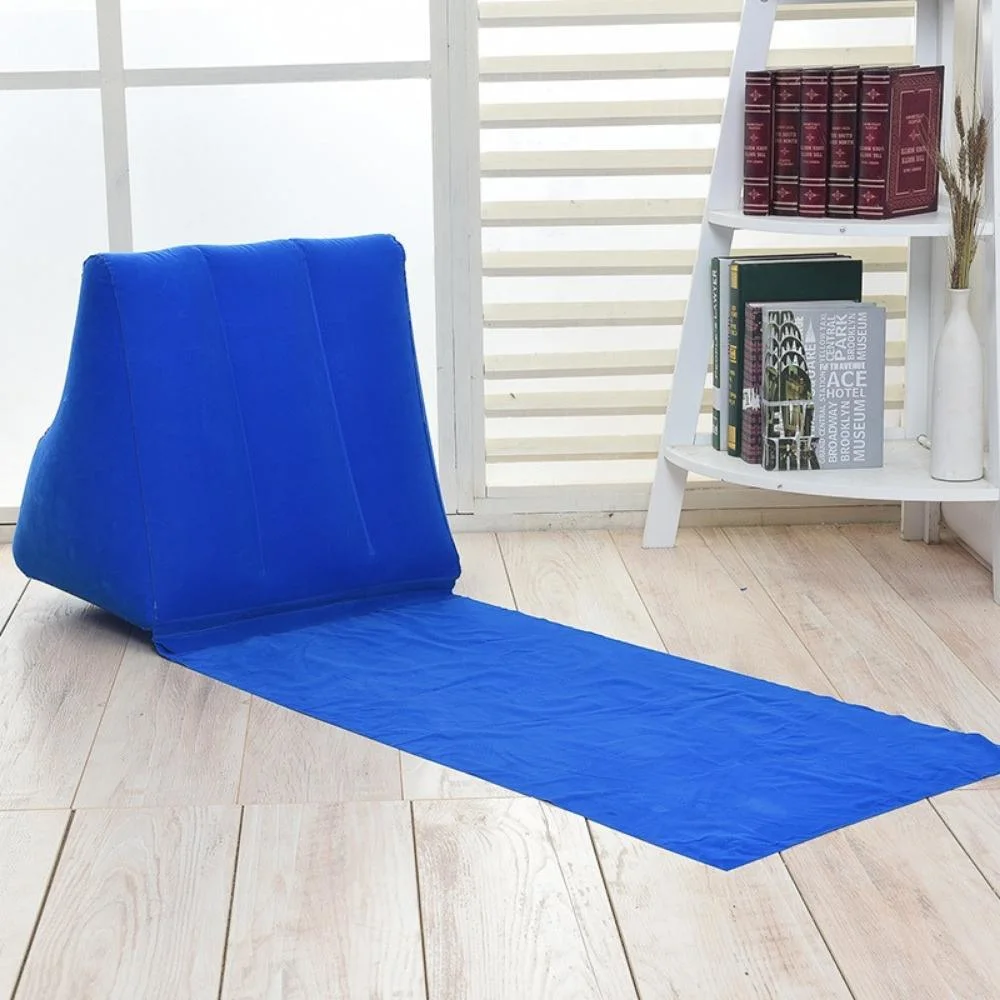 Portable Backrest Folding Bed Inflatable Beach Chair with Backrest Beach Pool Lounger Beach Chair Bl20874