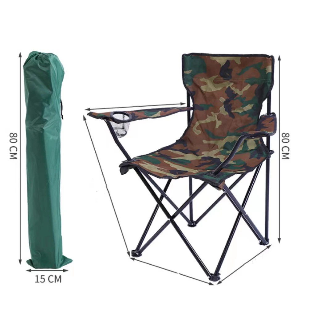 Custom Outdoor Camping Oxford Cloth Comfortable Folding Portable Armchair