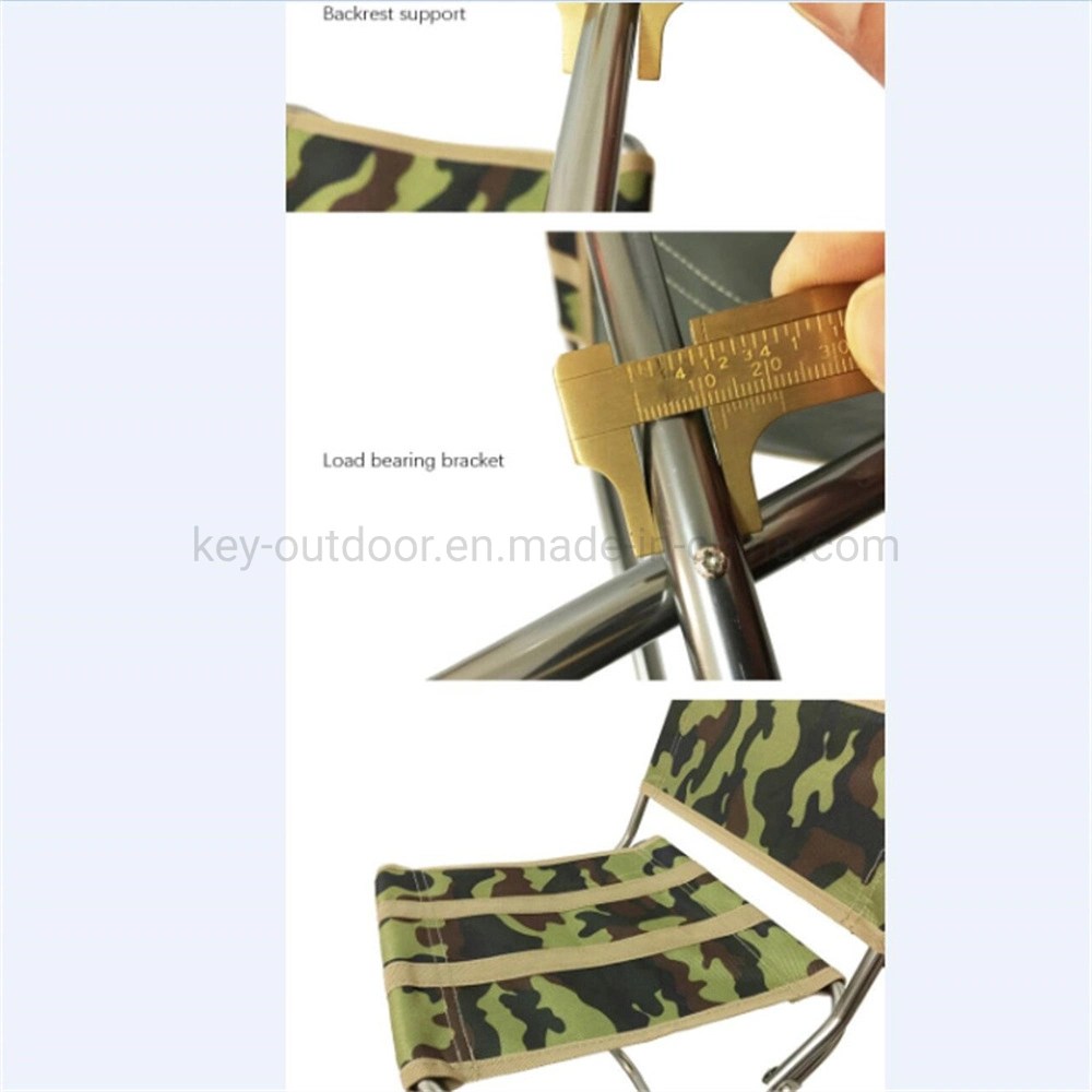 Custom Logo Cheap Lightweight Sturdy Portable Metal Frame Oxford Fabric Folding Camping Chairs