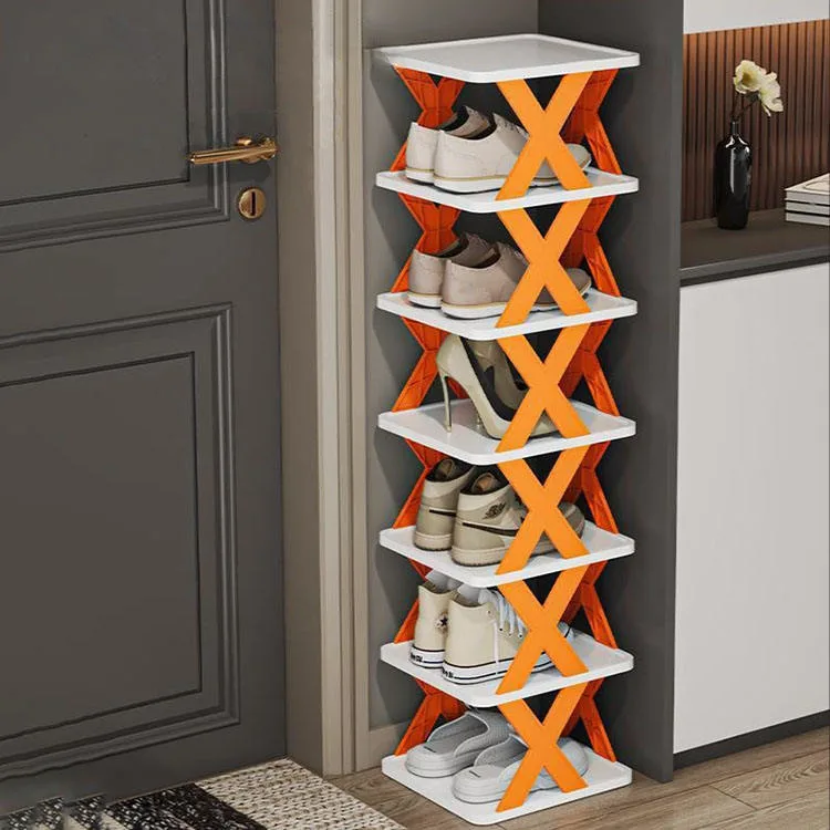 Wholesale Creative Multi-Layer X Shape Multi-Functional Removable Plastic Storage Shoe Rack