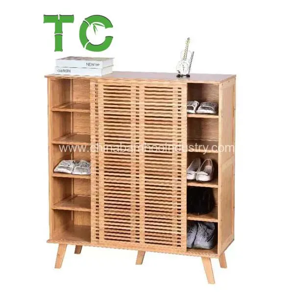 High Quality Bamboo Shoe Storage Cabinet, Freestanding Shoe Rack Storage Organizer