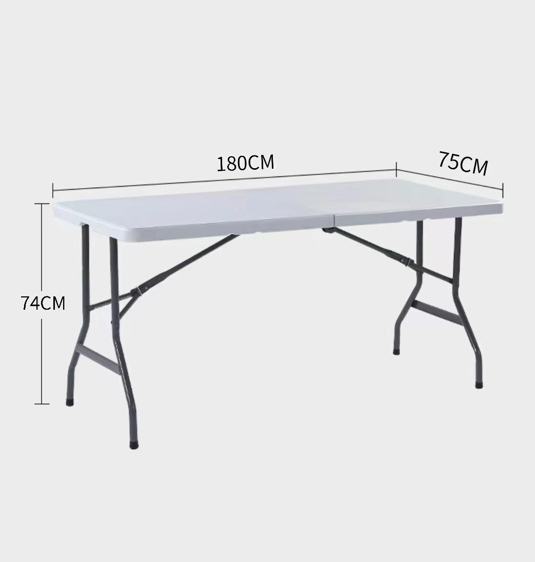 Outdoor Camping Banquet Furniture Plastic Folding Dining Table for Wedding Garden Home Restaurant Garden