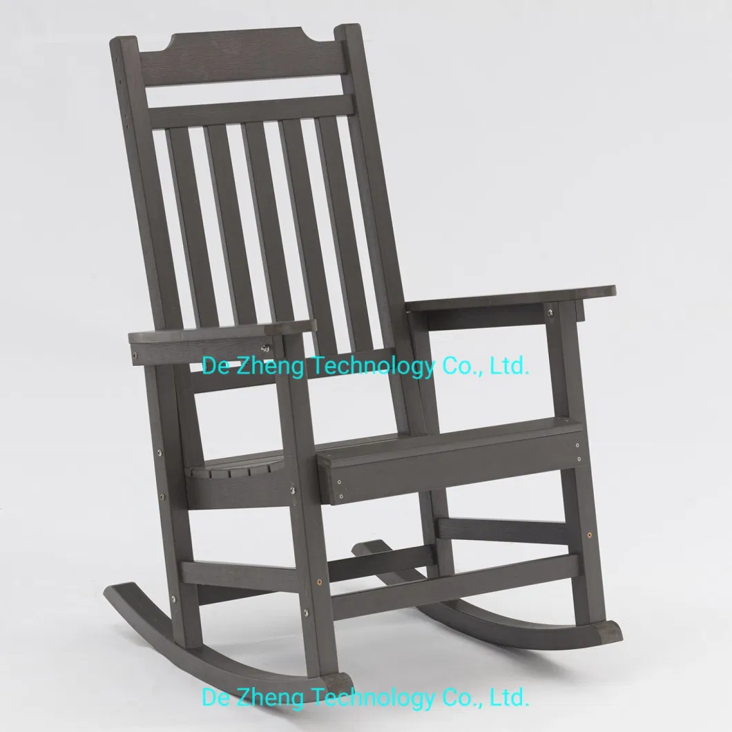 Hot Sell Outdoor Home Garden High Quality Plastic Wood Patio Balcony Rocking Chair