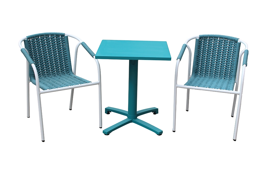 Outdoor Garden Balcony Furniture Casual Portable Metal Dining Chair Wholesale