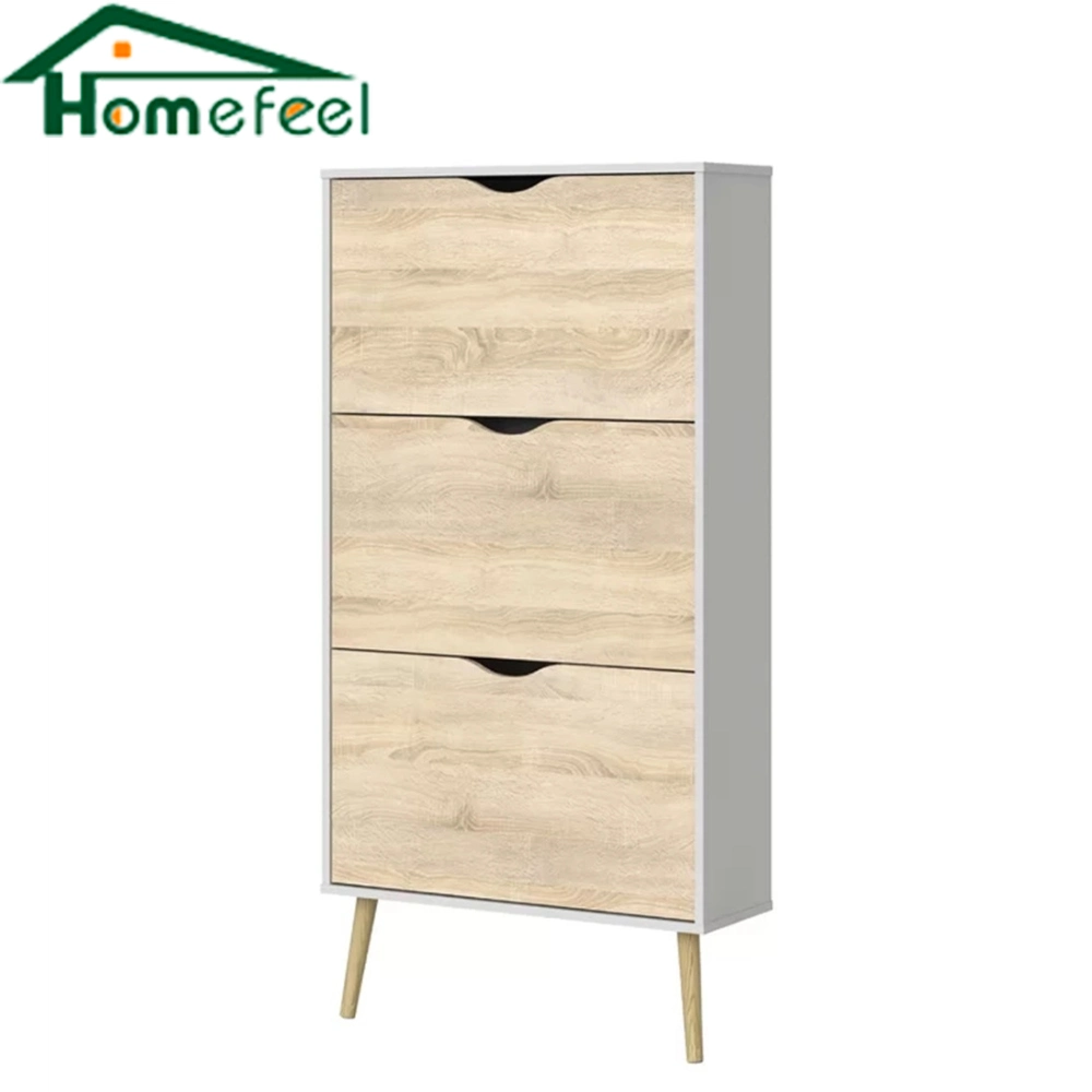 Popular Home Furniture Door Side Wooden Simple Shoe Cabinet Rack