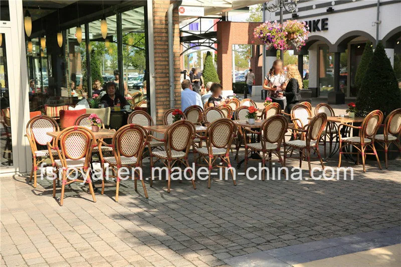 Garden Outdoor Rattan Furniture Restaurant Table and Chair Wicker Dining Set