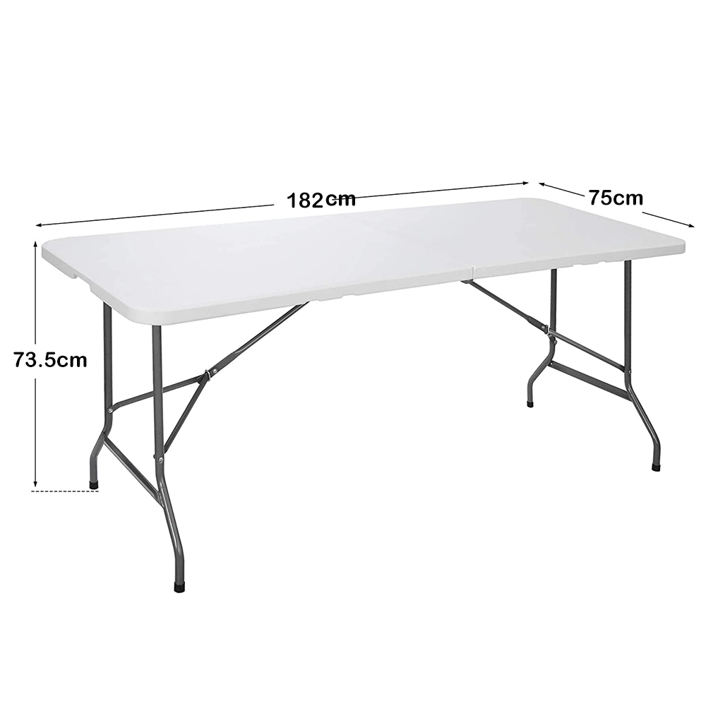 6FT Folding Portable Plastic Indoor and Outdoor Picnic Party Dining Camp Tables