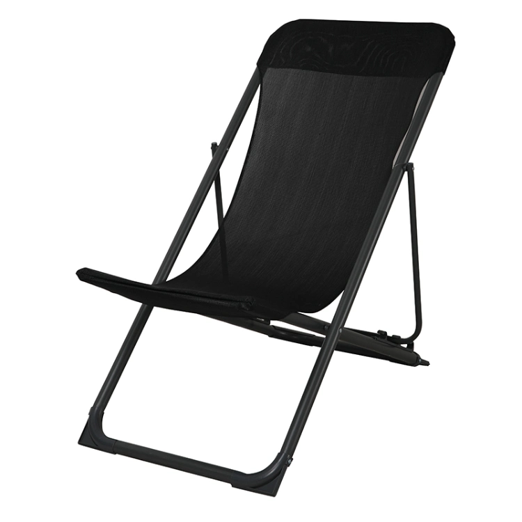 Outdoor Garden Beach Camping Folding Recliner Sun Lounger Swing Sling Three Position Chair