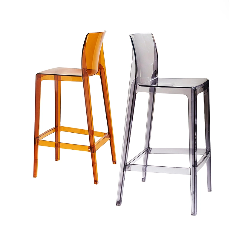 Crystal PC Material Fashionable 75 Height Barstool for House and Commercial