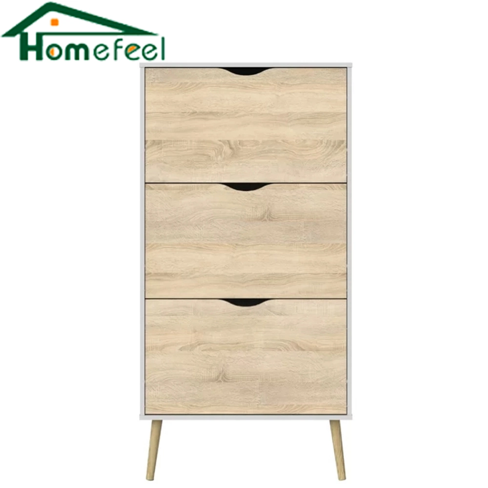 Popular Home Furniture Door Side Wooden Simple Shoe Cabinet Rack