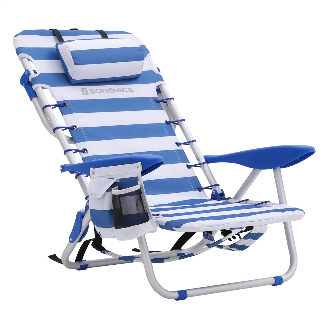 Picnic Double Folding Chair with Removable Umbrella Table Cooler Fold up Beach Camping Chair