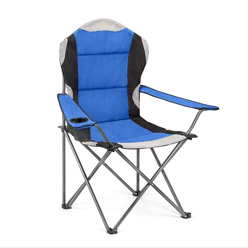 Cotton Backed Chair Folding Recreational Camping Fishing Beach Chair with Armchairs