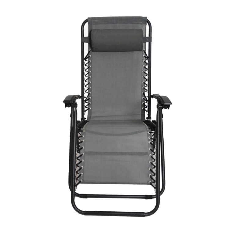 Sun Lounger Recliner Chairs Beach Patio Garden Chair with Headrest for Outdoor Camping Travel