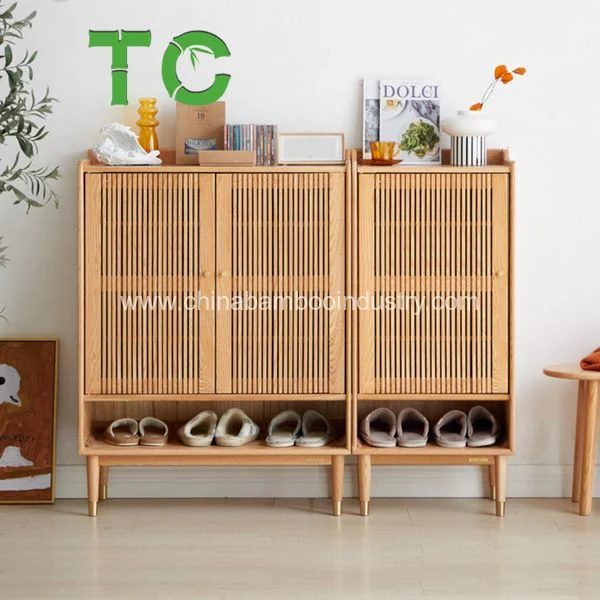 High Quality Bamboo Shoe Storage Cabinet, Freestanding Shoe Rack Storage Organizer