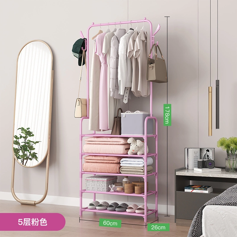 Drying Floor Rack Home Clothes Storage Racks for Shoes Standing Rack