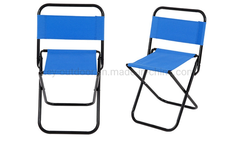 Custom Logo Cheap Lightweight Sturdy Portable Metal Frame Oxford Fabric Folding Camping Chairs