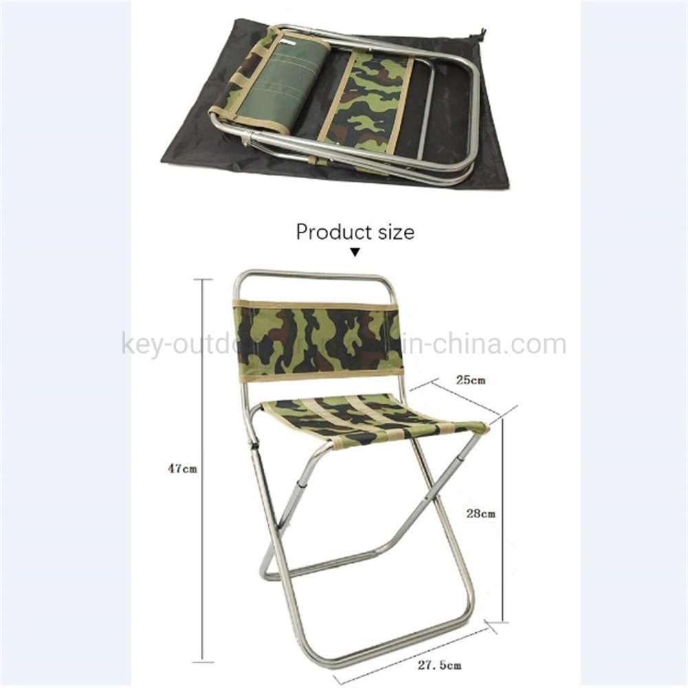 Custom Logo Cheap Lightweight Sturdy Portable Metal Frame Oxford Fabric Folding Camping Chairs