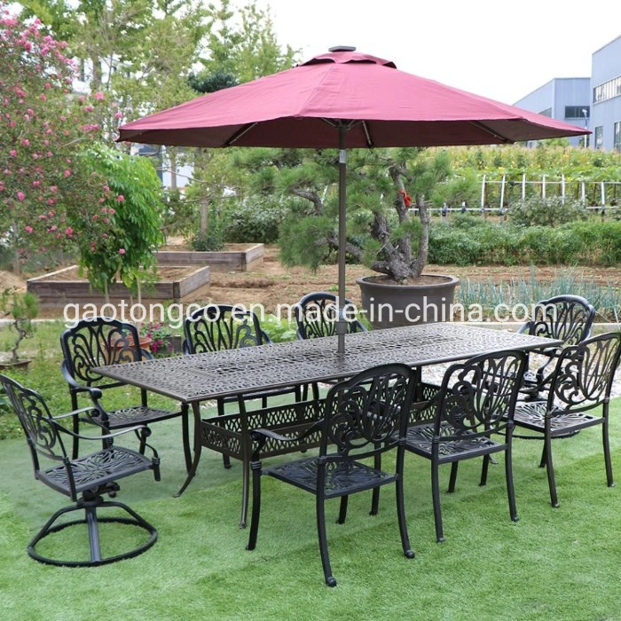 Outdoor Rustproof Dining Table Garden Chair Cast Iron Patio Bistro Table Set