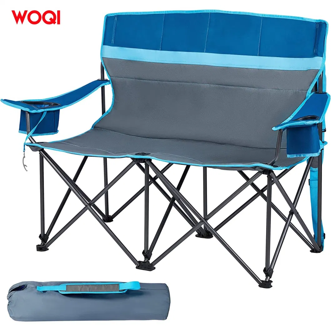 Woqi Outdoor Adjustable Camping Lightweight Folding Double Beach Chair