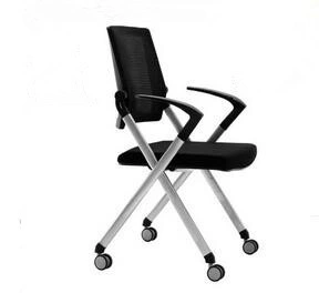 Office Chair with Wheels, Conference Chair with Comfortable Mesh Back Classroom Stackable Folding Chair