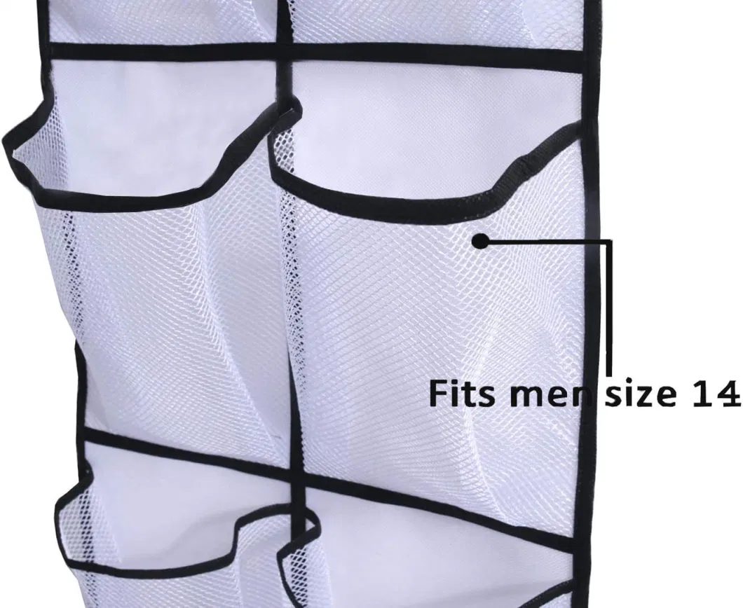 12 Large Mesh Pockets Hanging Narrow Closet Door