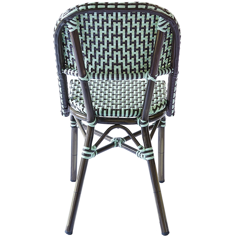 French Bistro Chairs Arm European Outdoor Restaurant Rattan Cafe Arm Chairs