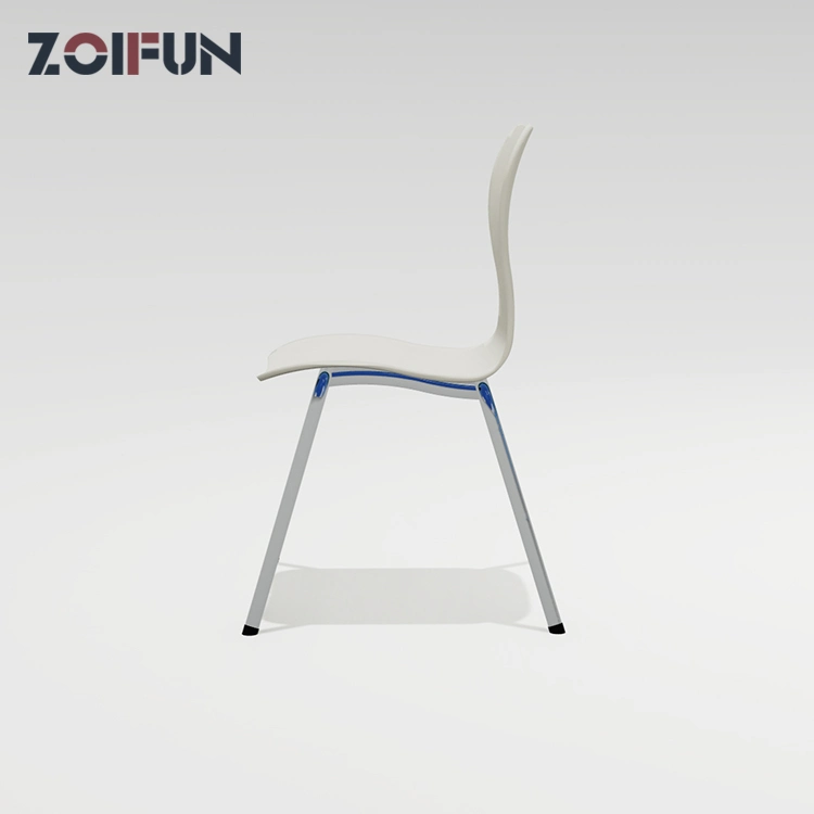 Simple Dining Stackable Plastic Chair PP Office Training Chair Meeting Room Chair Without Arm