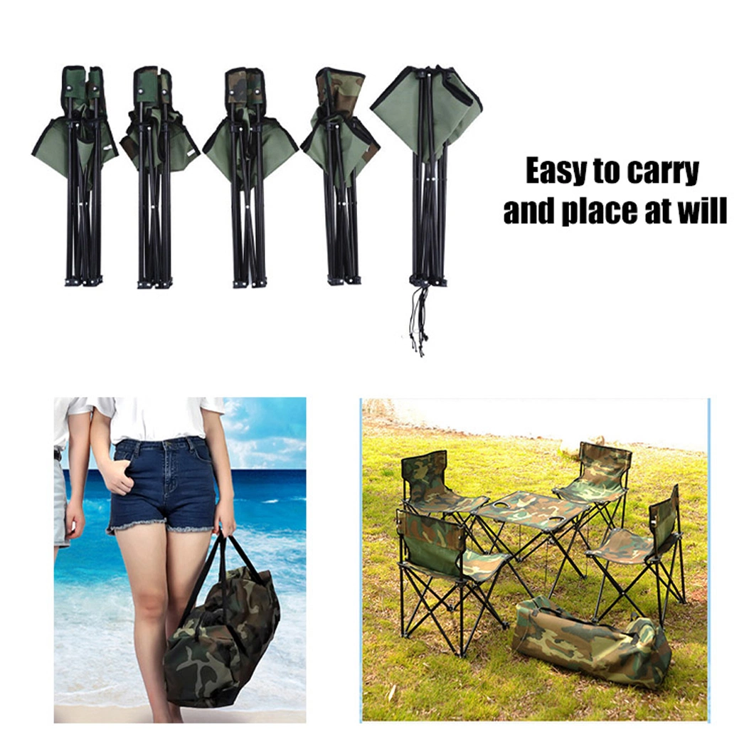 Wholesale Outdoor Camping Small Folding Table and Chair Set High Quality Army Lightweight Portable Chair